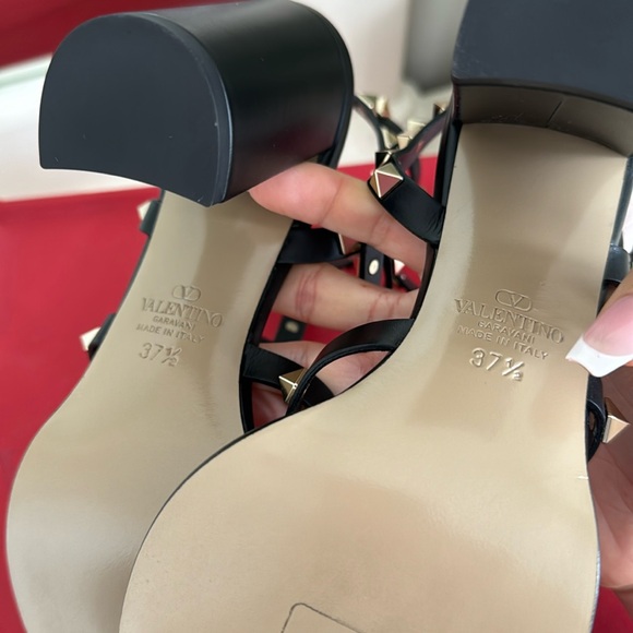 Valentino Rockstud High Block Heel Sandals - Picture 7 of 8